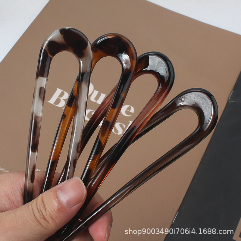 Hair Bundles - Koreaanse stijl haarclip met luipaardprint, retro