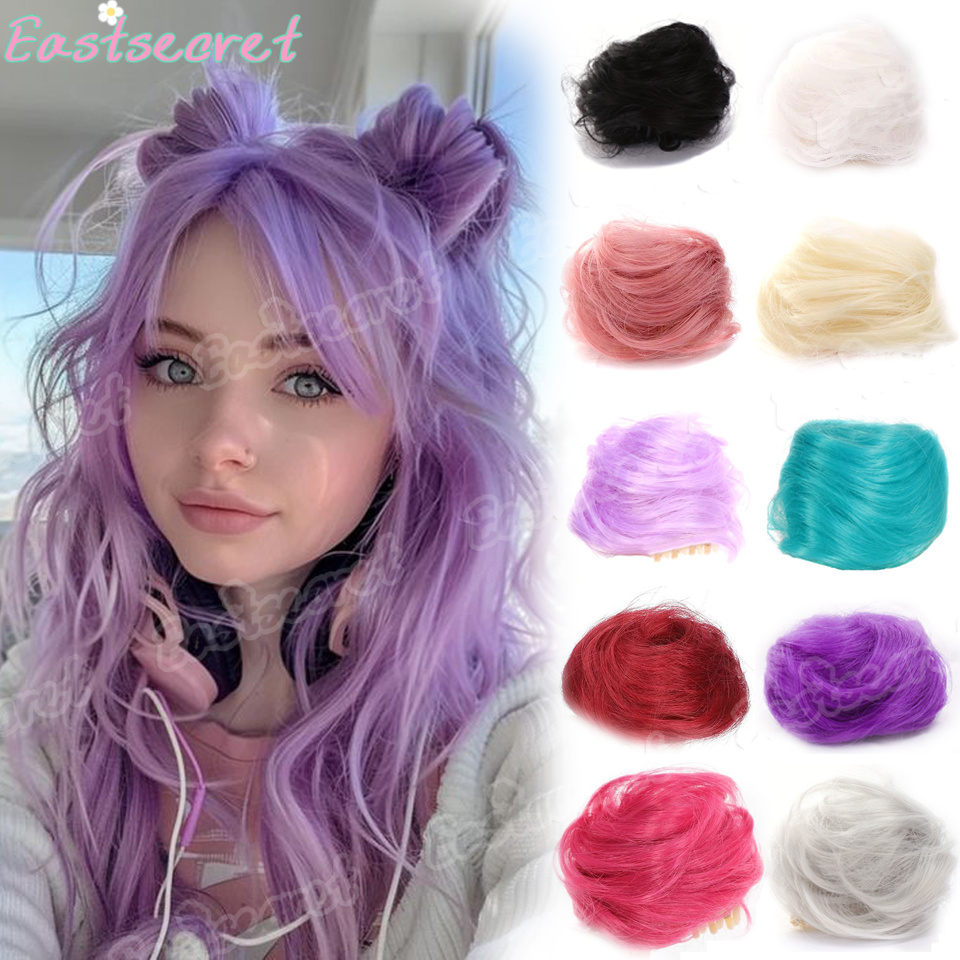 Claw Clip Messy Bun Hair Piece - EAST Dames Haar Knotjes Synthetisch Krullend