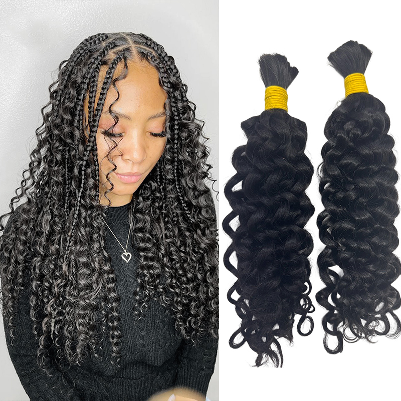 Water Wave Bulk Human Hair For Braiding - Water Wave Bulk Haar voor Vlechten