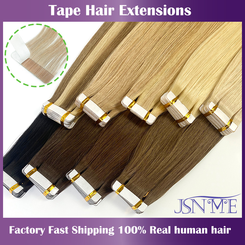 Invisible Tape In Extensions Real Hair - JSNME Tape In Hair Extensions Onzichtbare