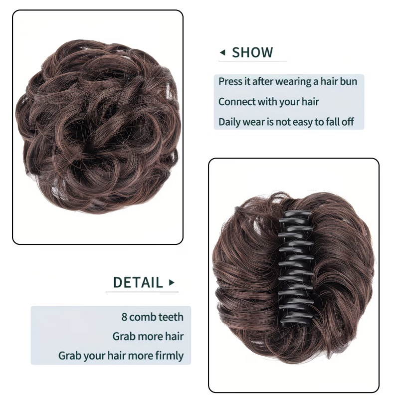 Synthetisch Messy Bun Haar Scr - Claw Clip Messy Bun Hair Piece recensie en prijs