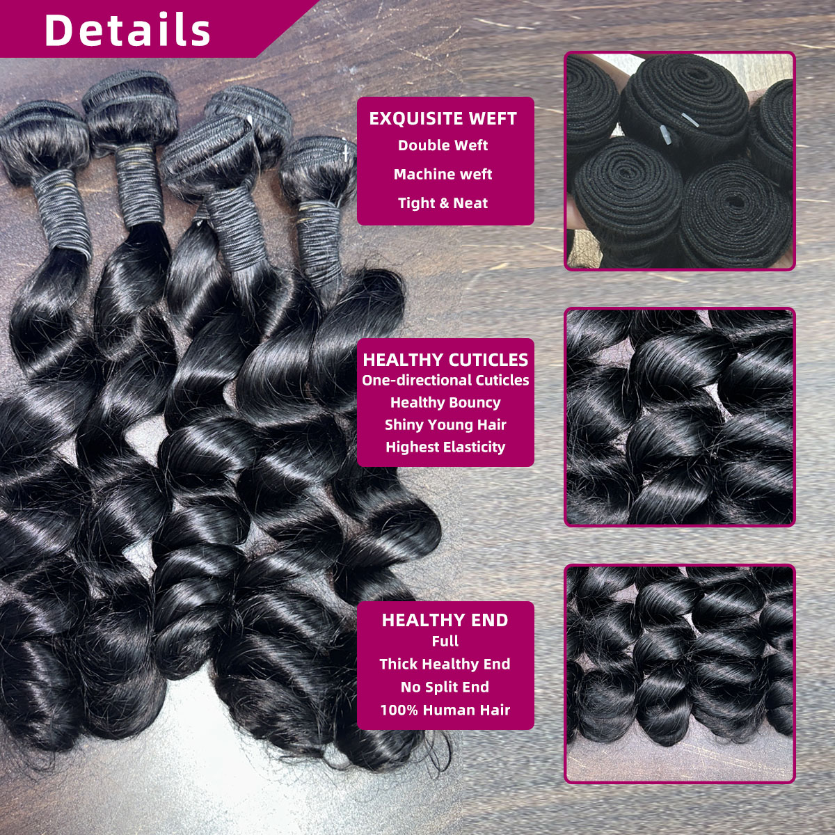 30-40 inch losse wave bundels  - Deep Wave 3 Bundles With Closure recensie en prijs