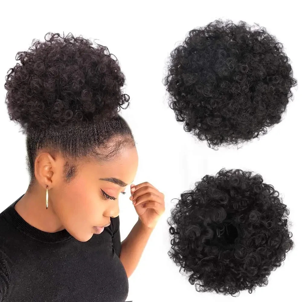 Afro Puff Trekkoord Paardensta - Drawstring Afro Curly Puff Ponytail recensie en prijs