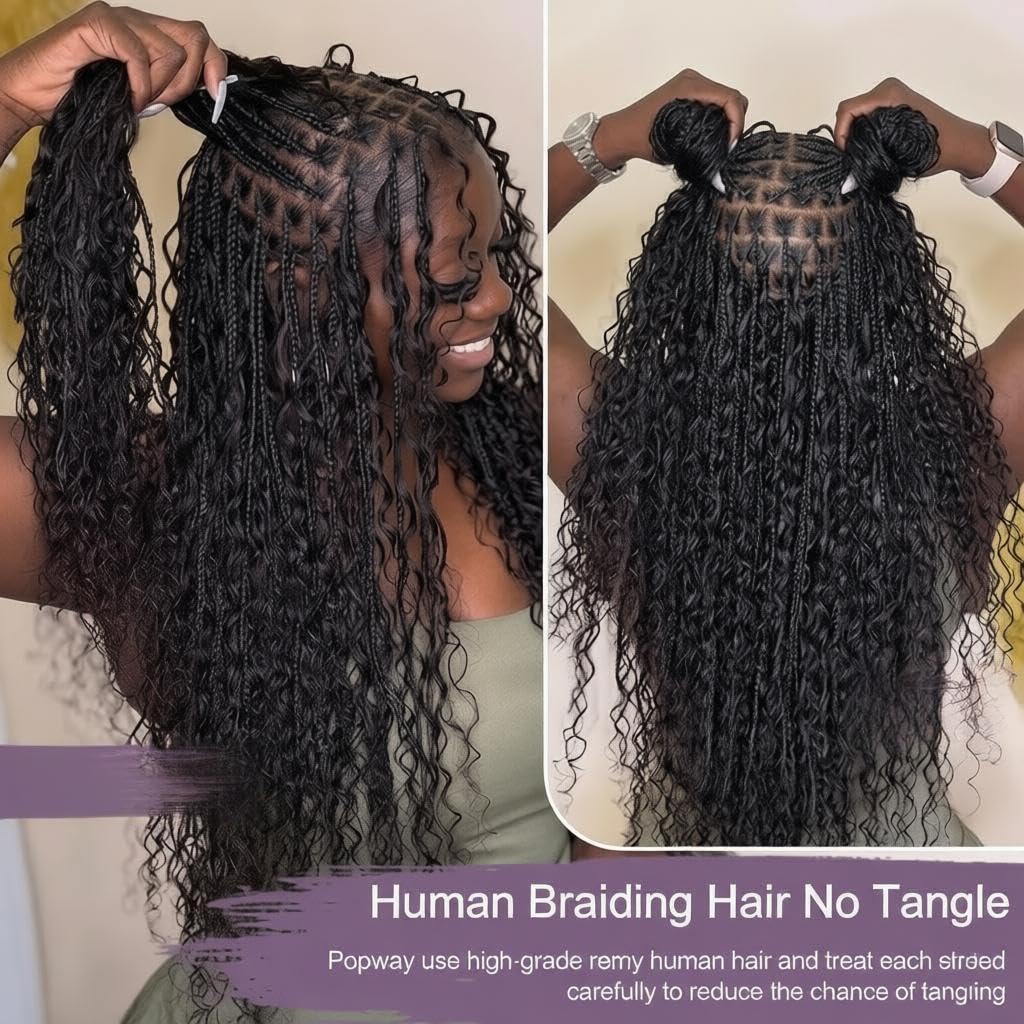 Menselijk vlechthaar voor boho - Water Wave Bulk Human Hair For Braiding recensie en prijs