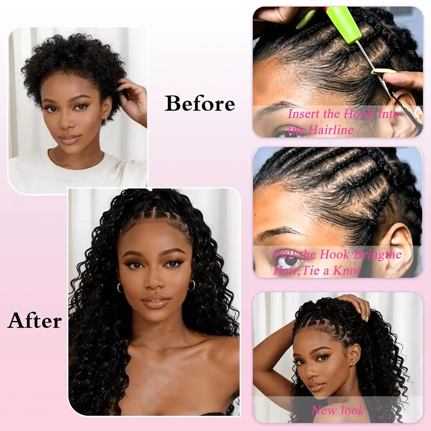 Natuurlijk zwart, diepgegolfd, - Hair Bundles recensie en prijs