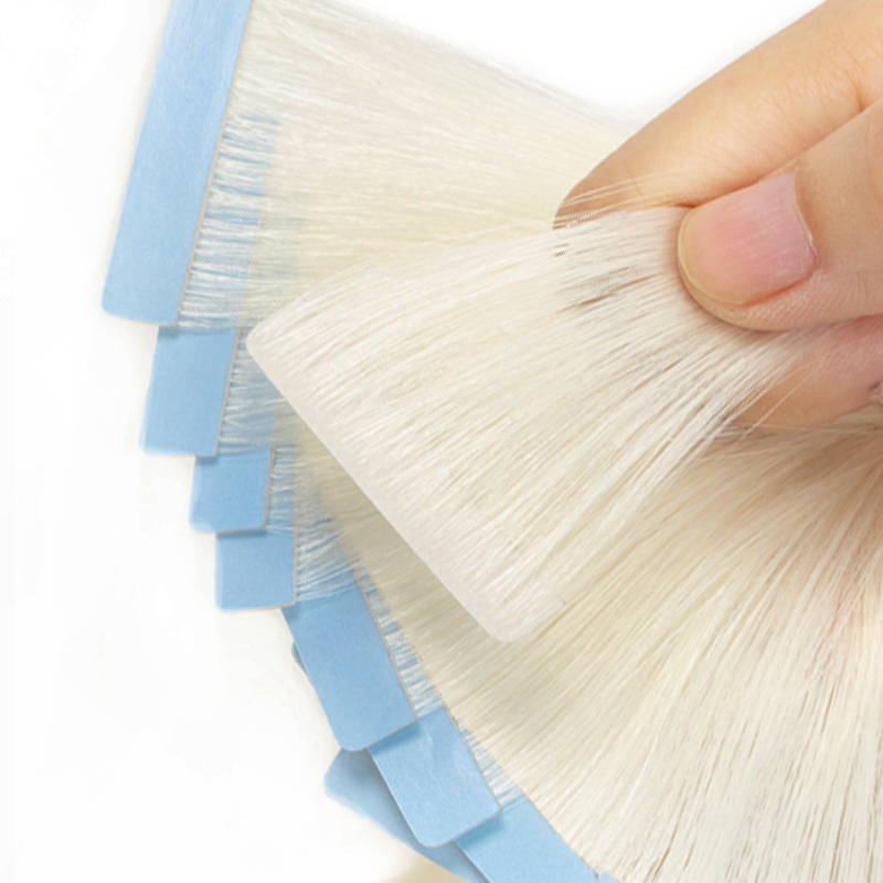 #60 Platinablonde Onzichtbare  - Invisible Tape In Extensions Real Hair recensie en prijs