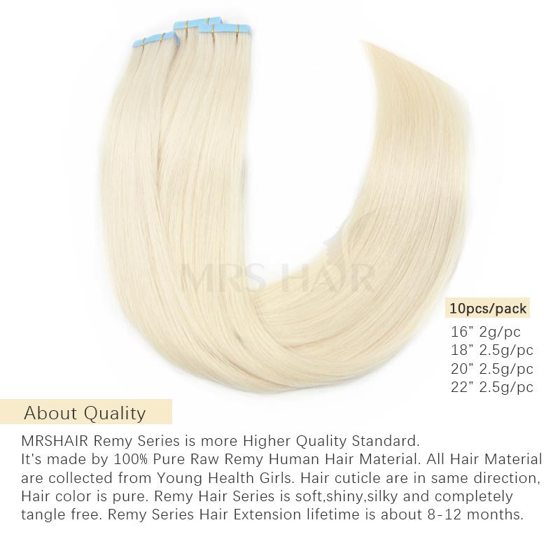 #60 Platinablonde Onzichtbare  - Invisible Tape In Extensions Real Hair recensie en prijs
