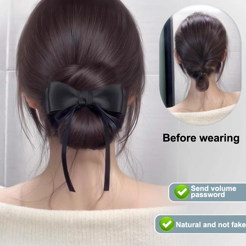 Lage knot pruik haarclip-in wa - Claw Clip Messy Bun Hair Piece recensie en prijs
