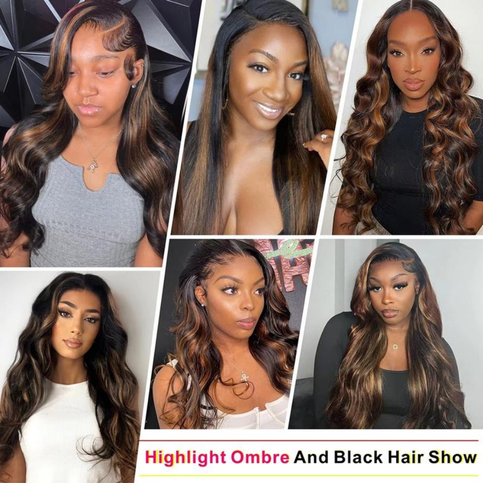 P1B30 Highlight Ombre Body Wav - Lace Front Wigs recensie en prijs
