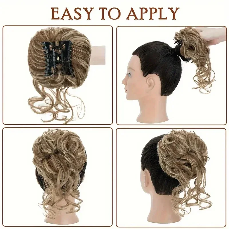 Rommelig Knot Haarstukken voor - Claw Clip Messy Bun Hair Piece recensie en prijs
