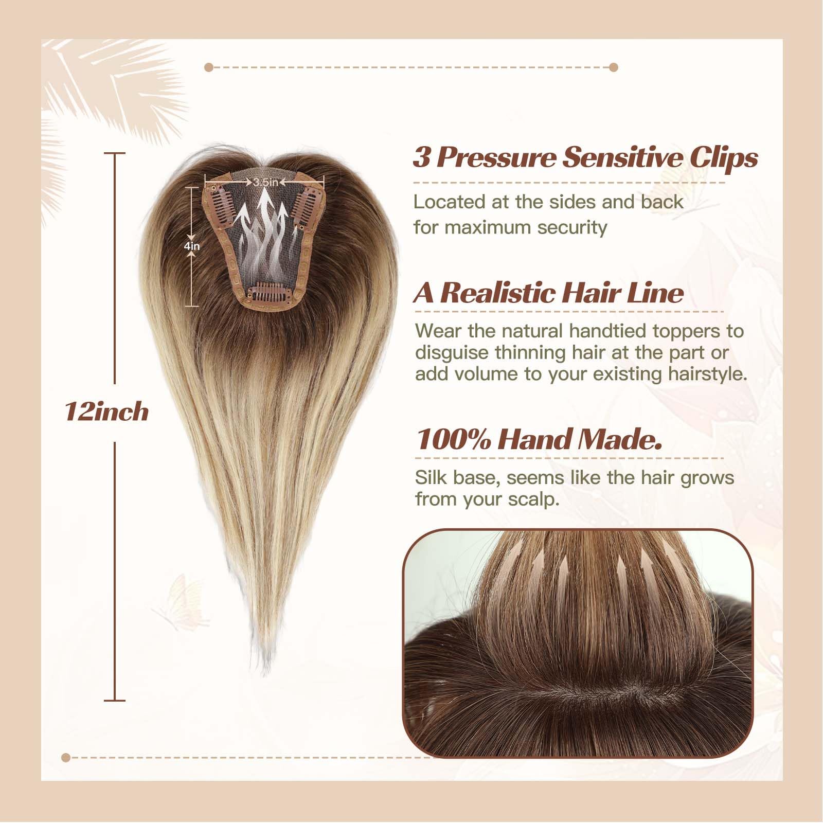 Goudbruin Ombre 100% Remy Mens - Seamless Clip In Hair Extensions Human Hair recensie en prijs