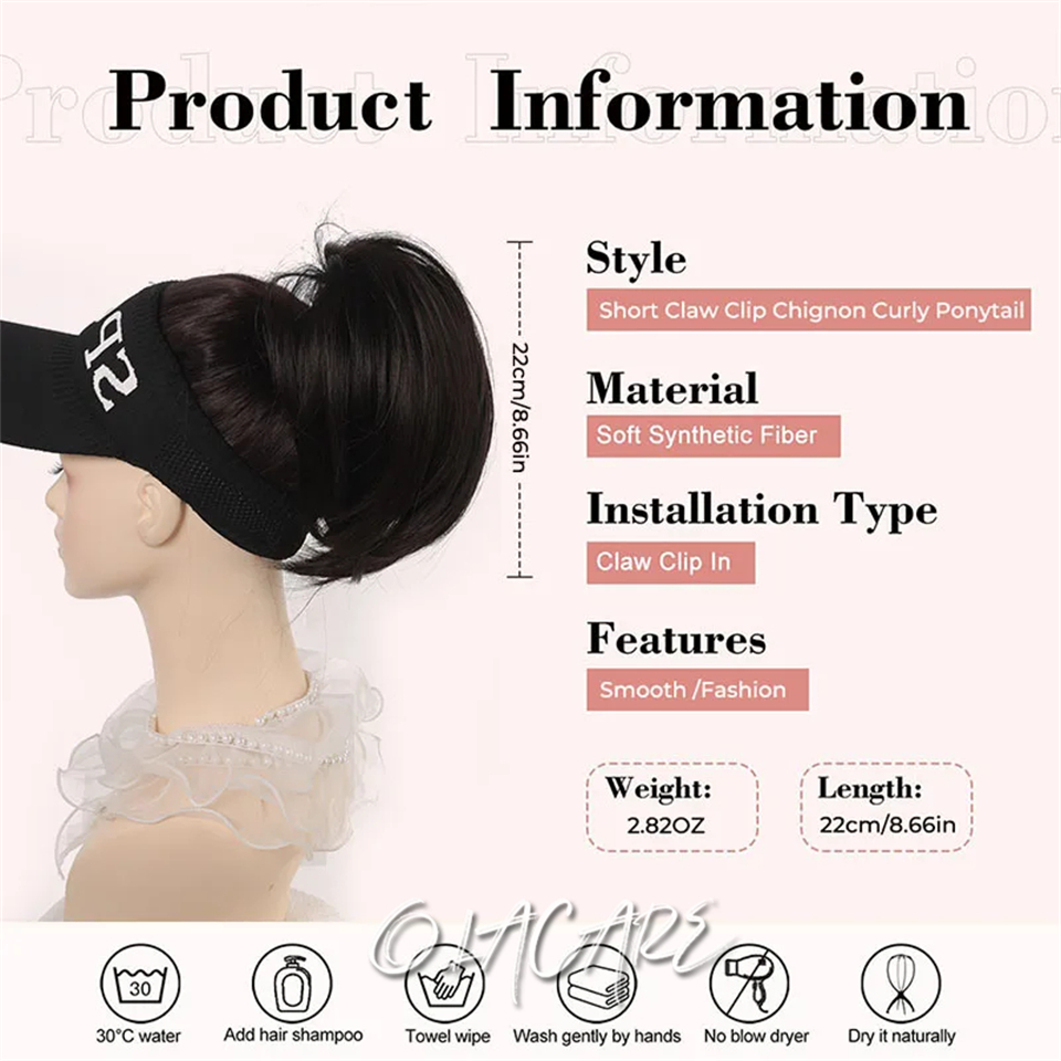 Rommelig Broodje Haarstuk Klau - Claw Clip Messy Bun Hair Piece recensie en prijs