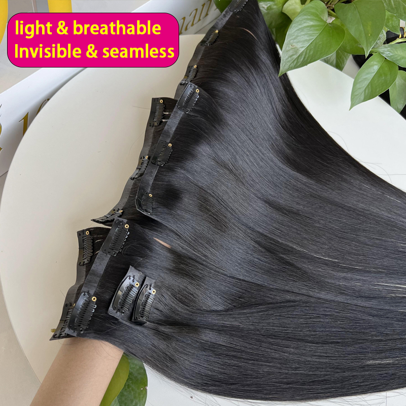 7 stuks onzichtbare naadloze P - Seamless Clip In Hair Extensions Human Hair recensie en prijs
