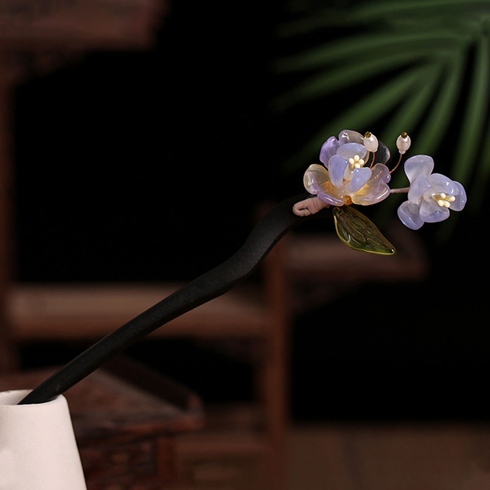 Chinese stijl bloem kwastje ha - Hair Bundles recensie en prijs