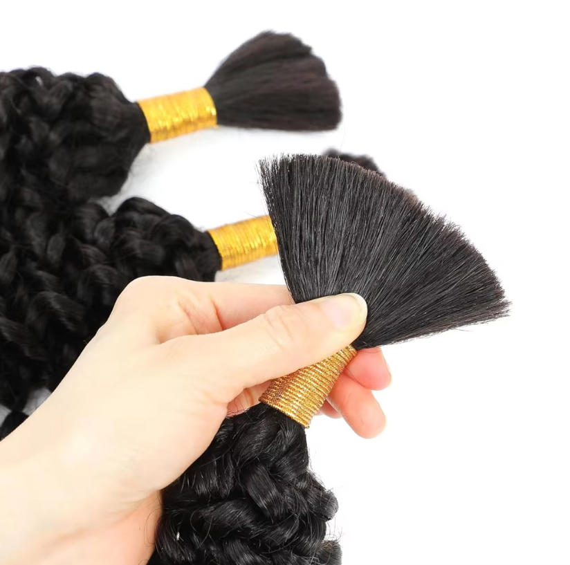 Losse bulk haar van echt mense - Water Wave Bulk Human Hair For Braiding recensie en prijs