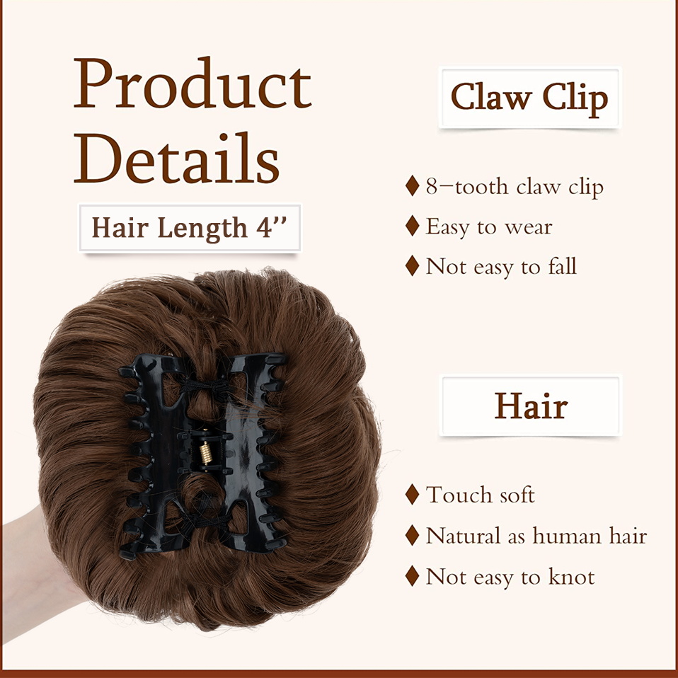 Benehair Rommelig Knot Synthet - Claw Clip Messy Bun Hair Piece recensie en prijs
