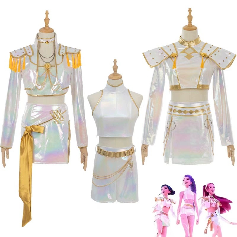 Cosplay Kostuum PU Leer Wit Zi - Synthetic Wigs recensie en prijs