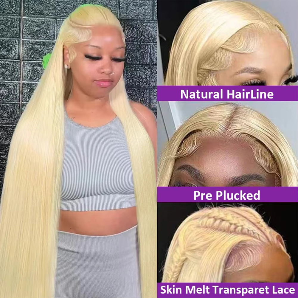 200% Dichtheid 613 Blond Bone  - Hd Lace Frontal Wig Human Hair Pre Plucked recensie en prijs