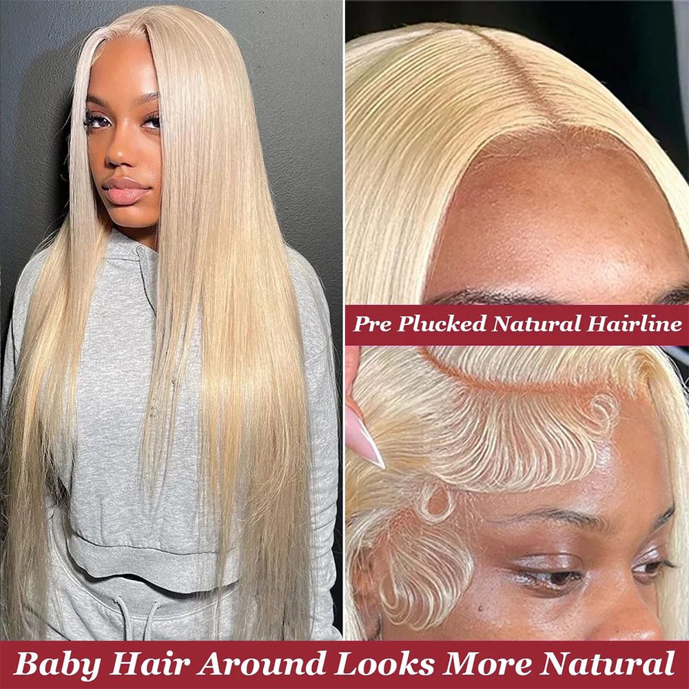 200% Dichtheid 613 Blond Bone  - Hd Lace Frontal Wig Human Hair Pre Plucked recensie en prijs