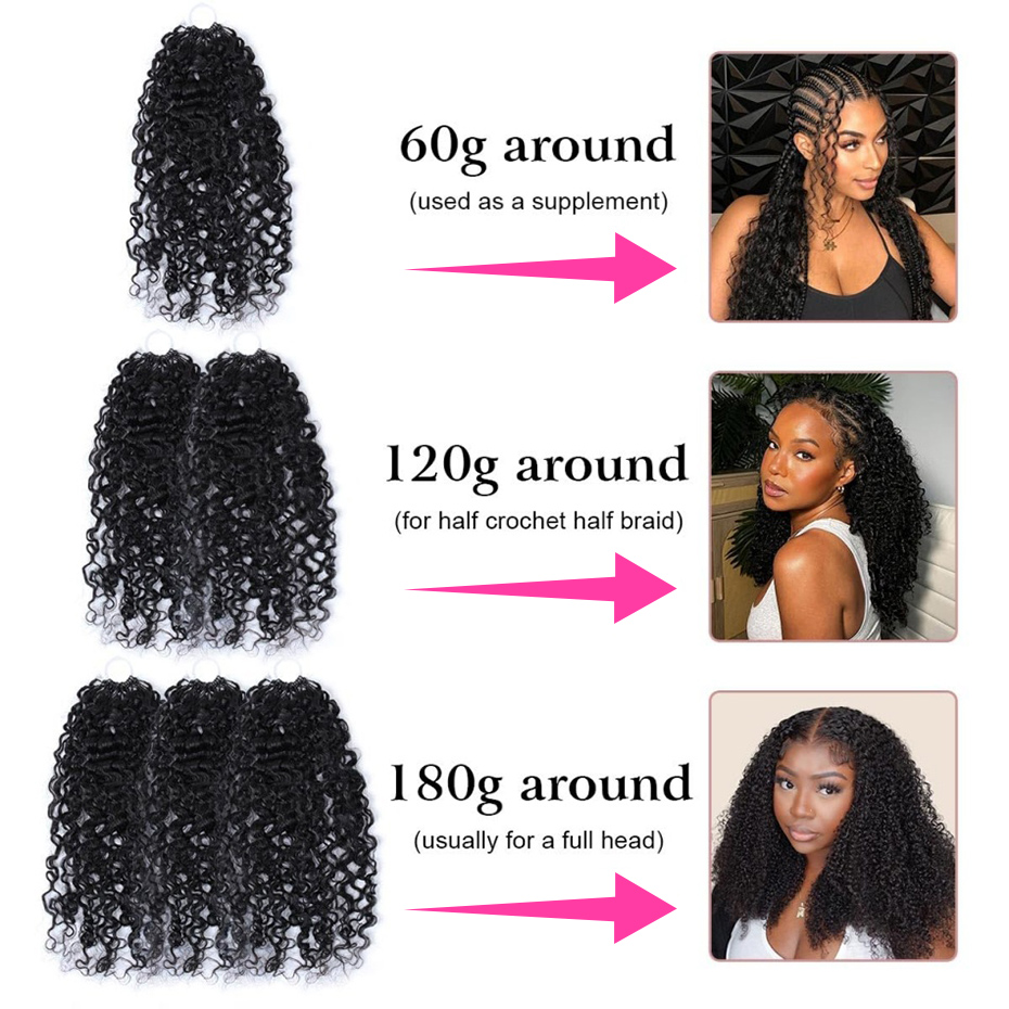 Deep Wave Feather Crochet Haar - Hair Bundles recensie en prijs