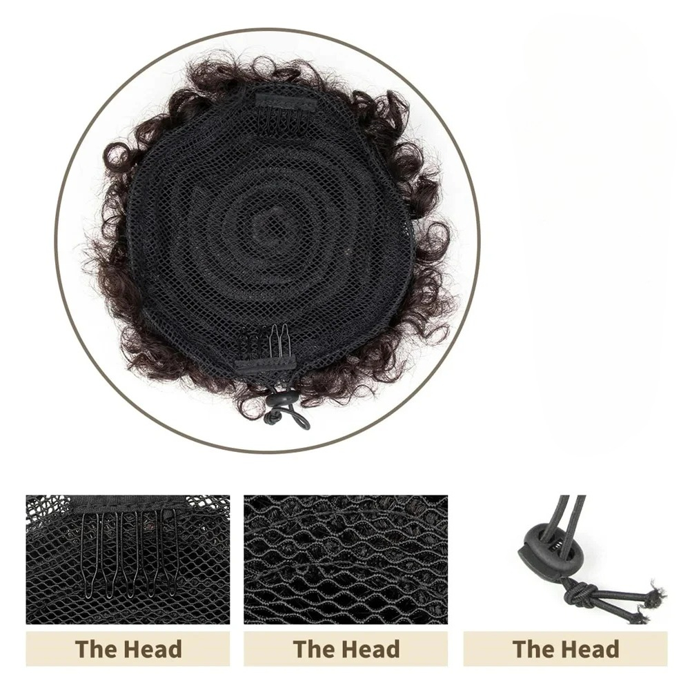 1 stuk/verpakking Kinder Haar  - Drawstring Afro Curly Puff Ponytail recensie en prijs