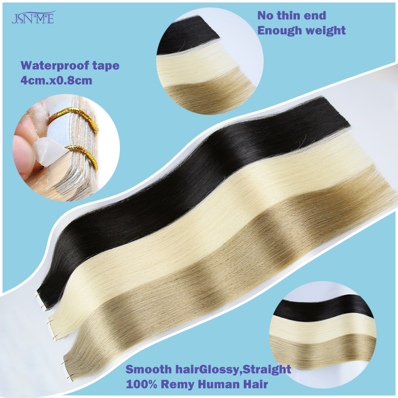 JSNME Tape In Hair Extensions  - Invisible Tape In Extensions Real Hair recensie en prijs
