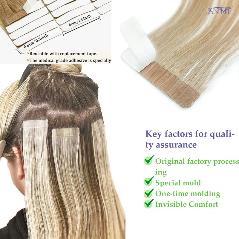 JSNME Tape In Hair Extensions  - Invisible Tape In Extensions Real Hair recensie en prijs