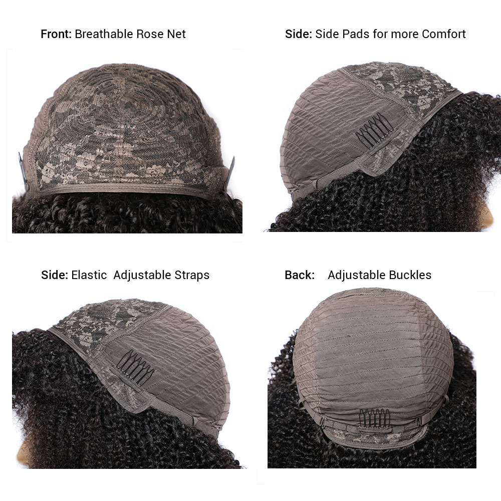 Korte, kinky krullende pruiken - Short Pixie Cut Wig Human Hair Cheap recensie en prijs