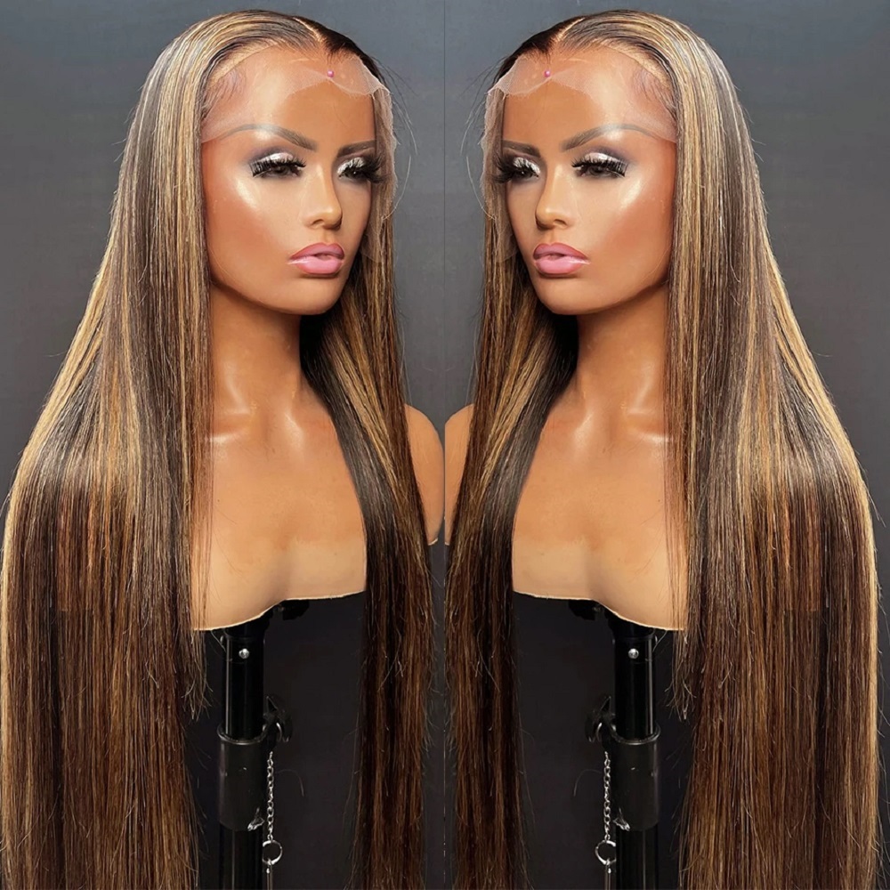 44 46 inch P4/27 gekleurde, re - Hd Lace Frontal Wig Human Hair Pre Plucked recensie en prijs
