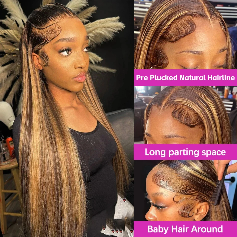 44 46 inch P4/27 gekleurde, re - Hd Lace Frontal Wig Human Hair Pre Plucked recensie en prijs