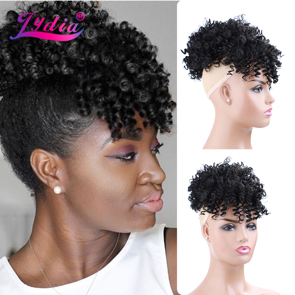 Lydia Trekkoord Synthetische H - Drawstring Afro Curly Puff Ponytail recensie en prijs