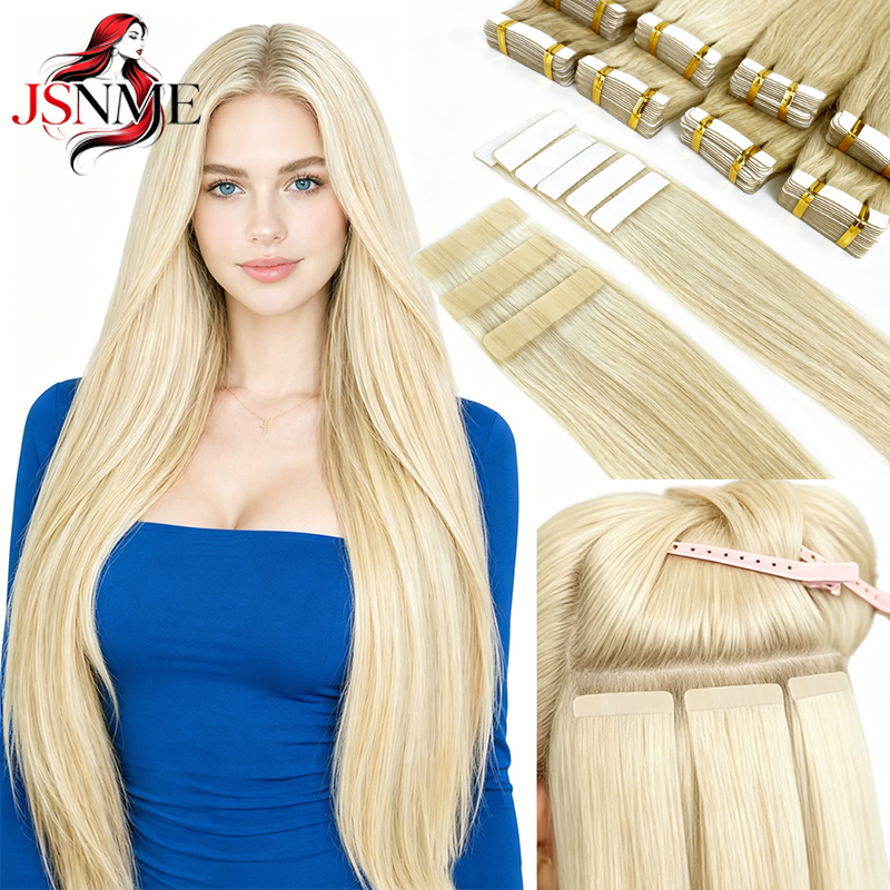 JSNME Tape In Human Hair Exten - Invisible Tape In Extensions Real Hair recensie en prijs