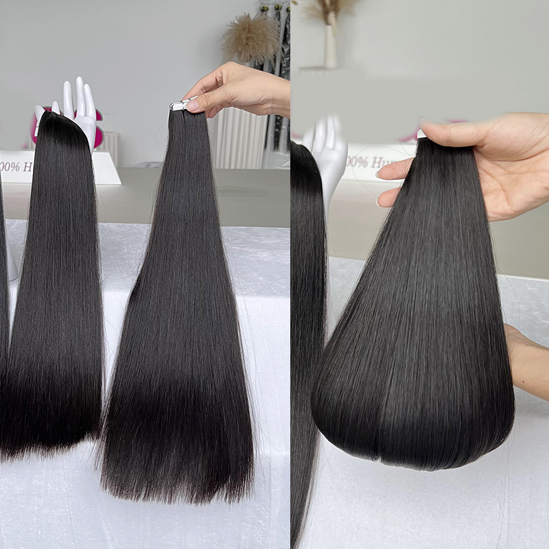 Rechte Tape-in Extensions 100% - Invisible Tape In Extensions Real Hair recensie en prijs